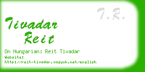 tivadar reit business card